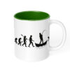 Angler Tasse zweifarbig - Evolution