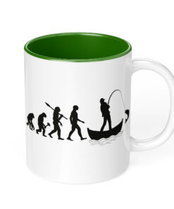 Angler Tasse zweifarbig - Evolution