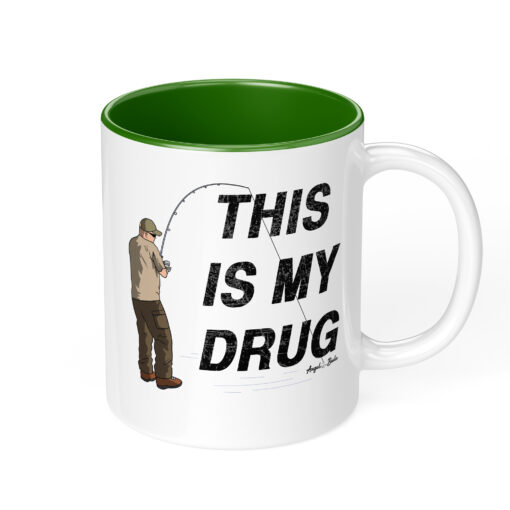 Angler Tasse zweifarbig - This is my Drug