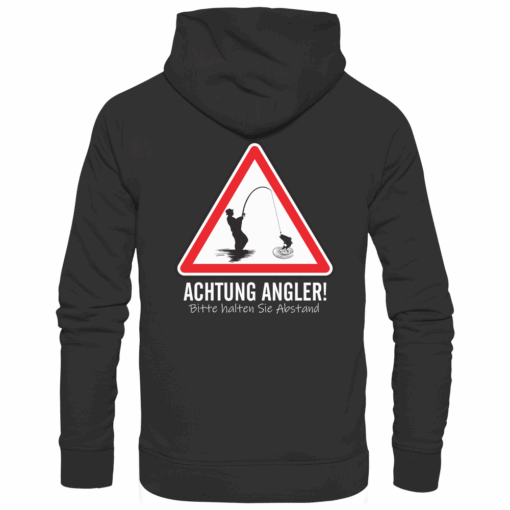 Angel Hoodie Organic – Achtung Angler! – Bild 2