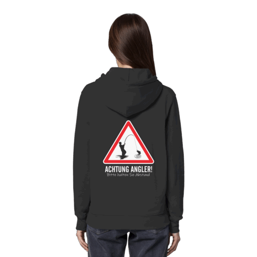 Angel Hoodie Organic – Achtung Angler! – Bild 4