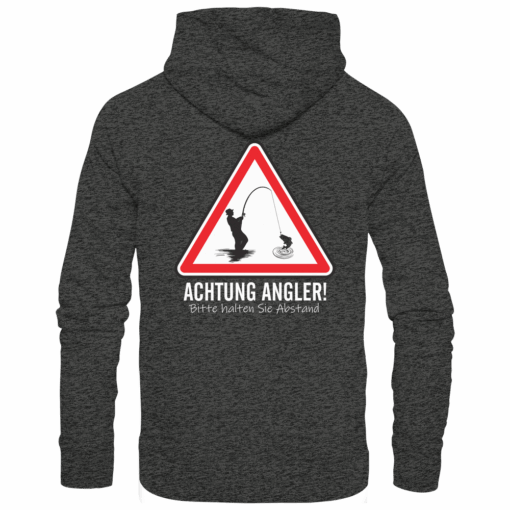 Angel Hoodie Organic – Achtung Angler! – Bild 6
