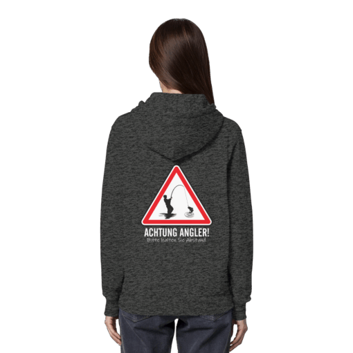 Angel Hoodie Organic – Achtung Angler! – Bild 8