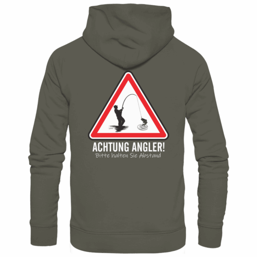 Angel Hoodie Organic – Achtung Angler! – Bild 14