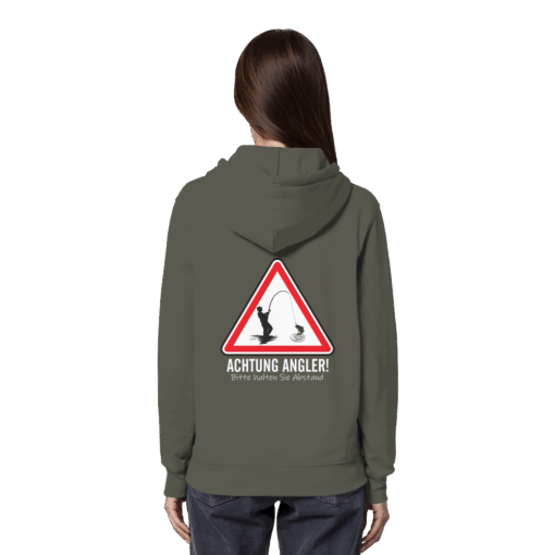 Angel Hoodie Organic – Achtung Angler! – Bild 16