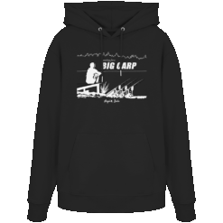 Karpfen Hoodie Organic - Waiting for a Big Carp
