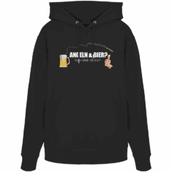 Angel Hoodie Organic – Angeln und Bier
