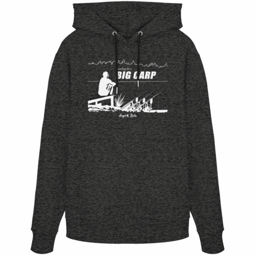 Karpfen Hoodie Organic - Waiting for a Big Carp – Bild 5