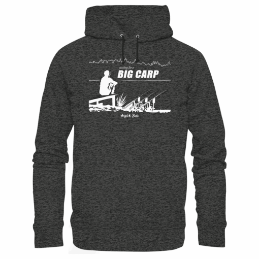 Karpfen Hoodie Organic - Waiting for a Big Carp – Bild 6