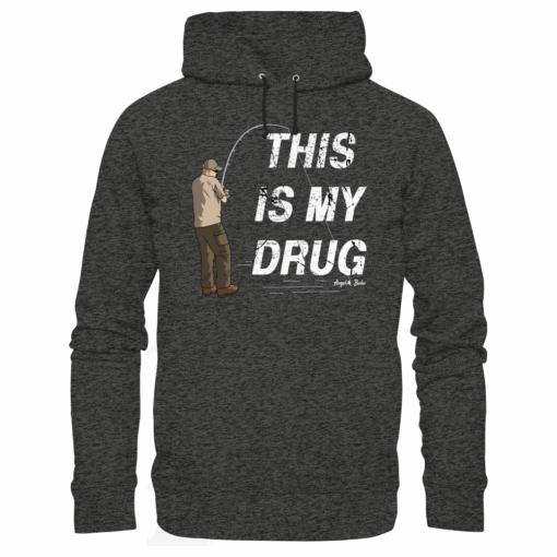 Karpfen Hoodie Organic - This is my drug – Bild 6