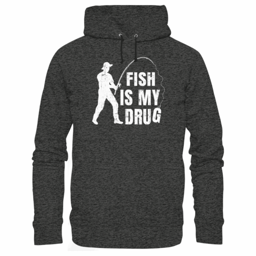 Angel Hoodie Organic - Fish is my drug – Bild 6