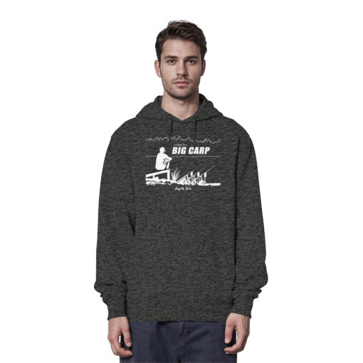 Karpfen Hoodie Organic - Waiting for a Big Carp – Bild 7