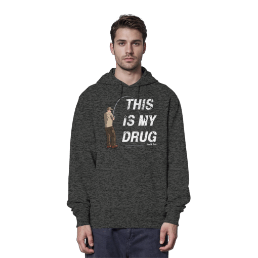 Karpfen Hoodie Organic - This is my drug – Bild 7
