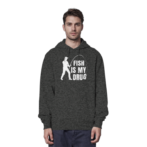 Angel Hoodie Organic - Fish is my drug – Bild 7