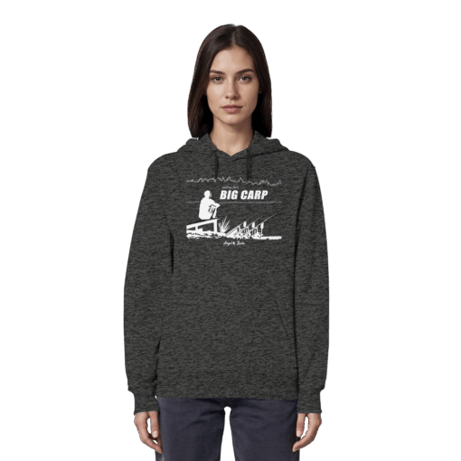 Karpfen Hoodie Organic - Waiting for a Big Carp – Bild 8