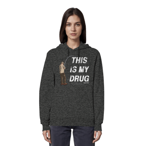 Karpfen Hoodie Organic - This is my drug – Bild 8