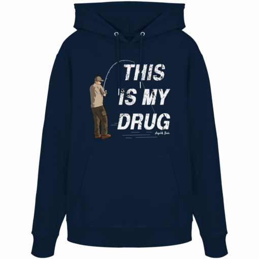 Karpfen Hoodie Organic - This is my drug – Bild 9