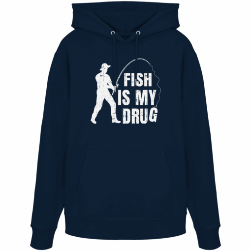 Angel Hoodie Organic - Fish is my drug – Bild 9