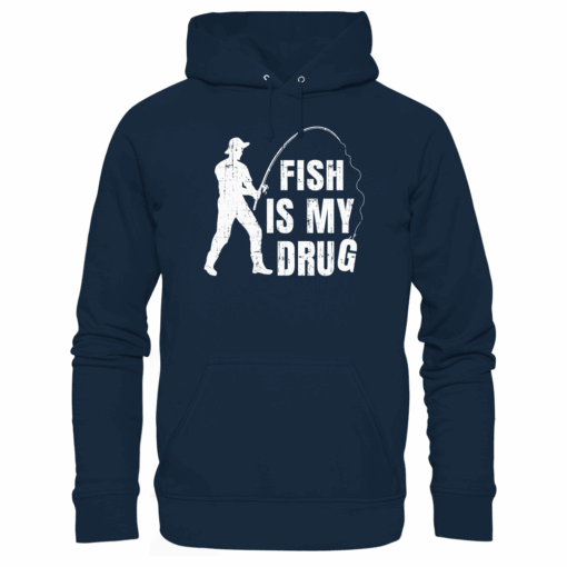 Angel Hoodie Organic - Fish is my drug – Bild 10