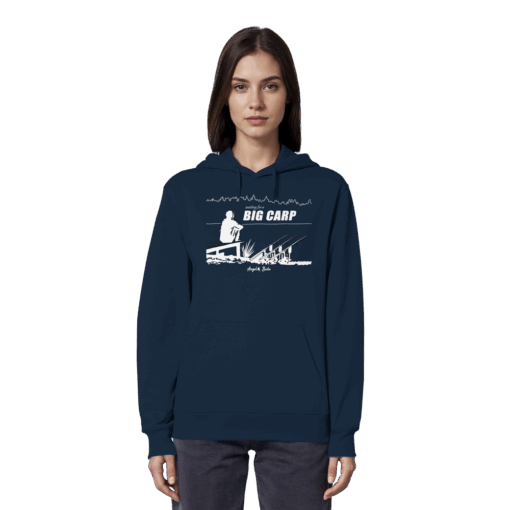 Karpfen Hoodie Organic - Waiting for a Big Carp – Bild 12