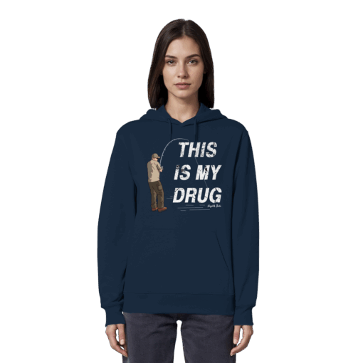Karpfen Hoodie Organic - This is my drug – Bild 12