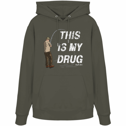Karpfen Hoodie Organic - This is my drug – Bild 13