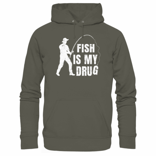 Angel Hoodie Organic - Fish is my drug – Bild 14