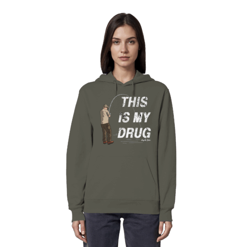 Karpfen Hoodie Organic - This is my drug – Bild 16