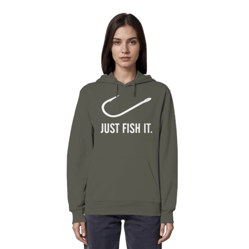 Angel Hoodie Organic – Just fish it. – Bild 16