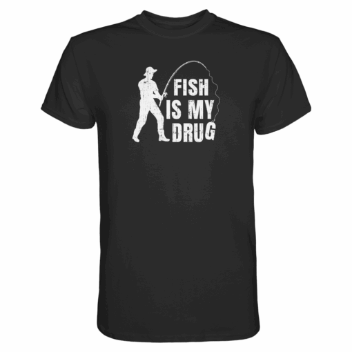Angler T-Shirt - Fish is my drug – Bild 2