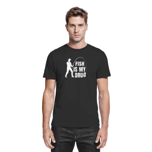 Angler T-Shirt - Fish is my drug – Bild 3