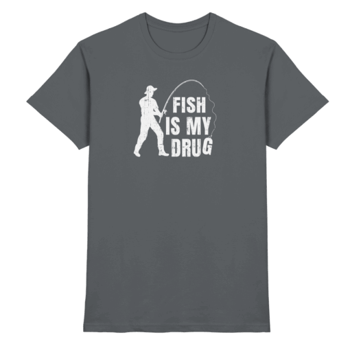 Angler T-Shirt - Fish is my drug – Bild 4