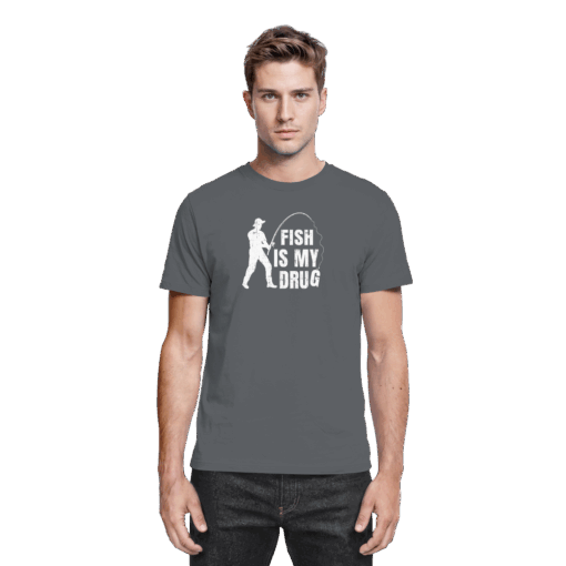 Angler T-Shirt - Fish is my drug – Bild 6