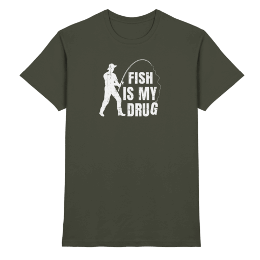 Angler T-Shirt - Fish is my drug – Bild 10