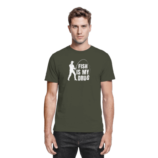 Angler T-Shirt - Fish is my drug – Bild 12